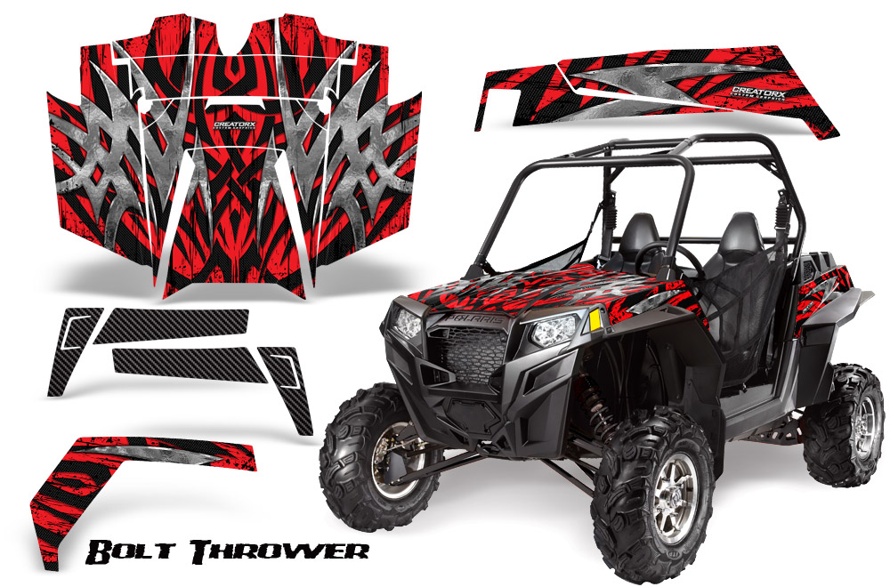 RZR 900 2011 Graphics Kit Bolt Thrower Red